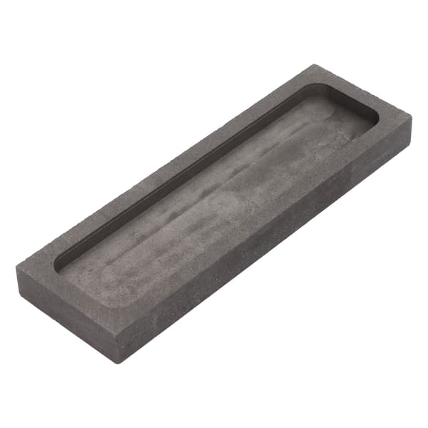 Graphite Ingot Mold Rectangular High Thermal Stability Crucible Mold for Gold Silver Copper Casting