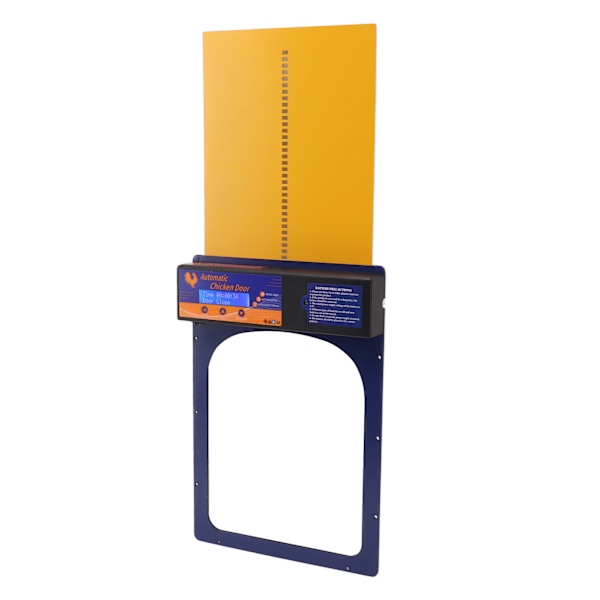 Automatisk hønsegårdsdør IP45 vanntett programmerbar hønsegårdsdør i aluminium med timer for hjemmebruk 100‑240V Royalblue EU-kontakt
