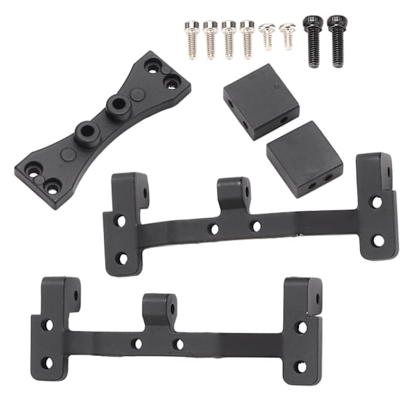 RC Bil Modifisering Dragstangssete med bakaksel Styresnekke Feste for MN 1/12 99S D91 D90 Svart