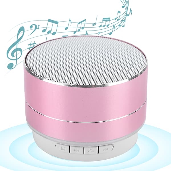 Metal Bluetooth-højttaler med subwoofer til mobiltelefon og computer