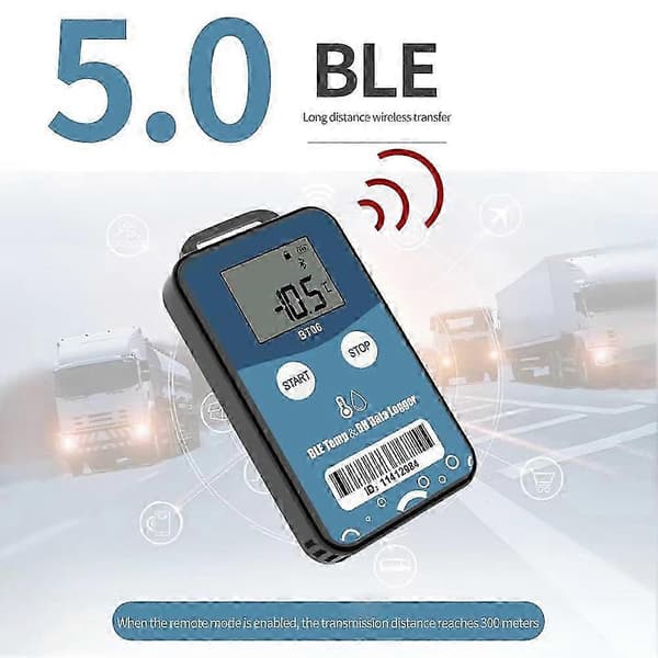 BT06 Mini Fuktighet Temperatur Datalogger Digital 32000 Punkt Intern Sensor Langdistanse Bluetooth-opptaker