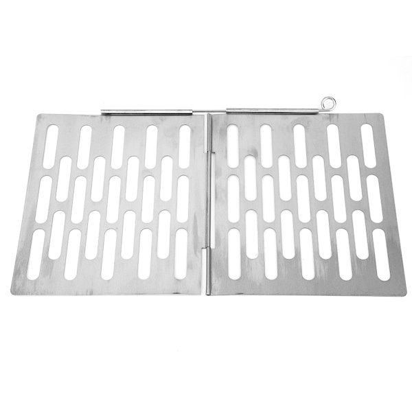 Bærbar sammenleggbar grillplate i rustfritt stål for camping og piknik