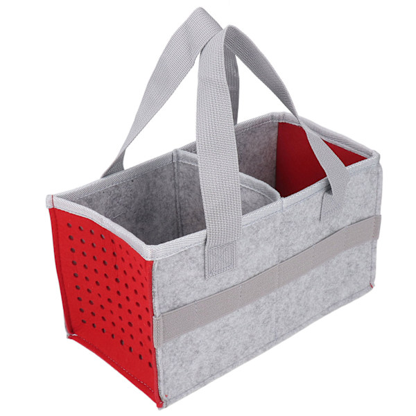 Bärbar förvaringsväska Extra utrymme Filtfodral för Toniebox Player Startset Röd