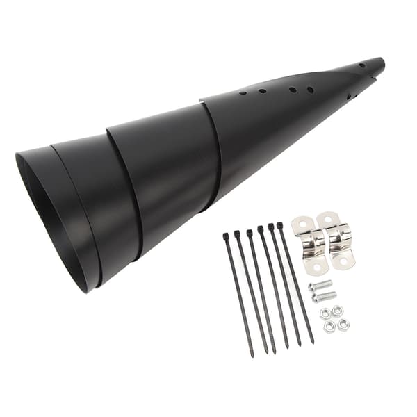Squirrel Baffle for Bird Feeder Pole Plastic Outer Pole Mount Squirrel Proof Bird House Guard for Outdoor 40.6cm/16in