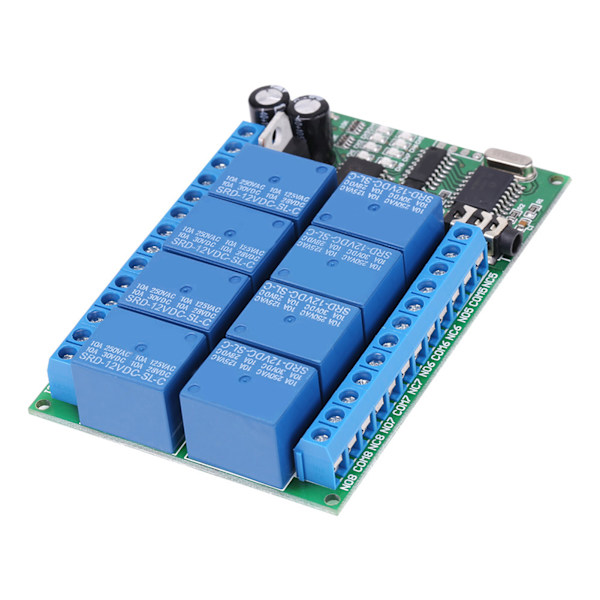 DC 12V 8CH DTMF Relä Telefon Röstdekoder Fjärrkontroll Switch Modul