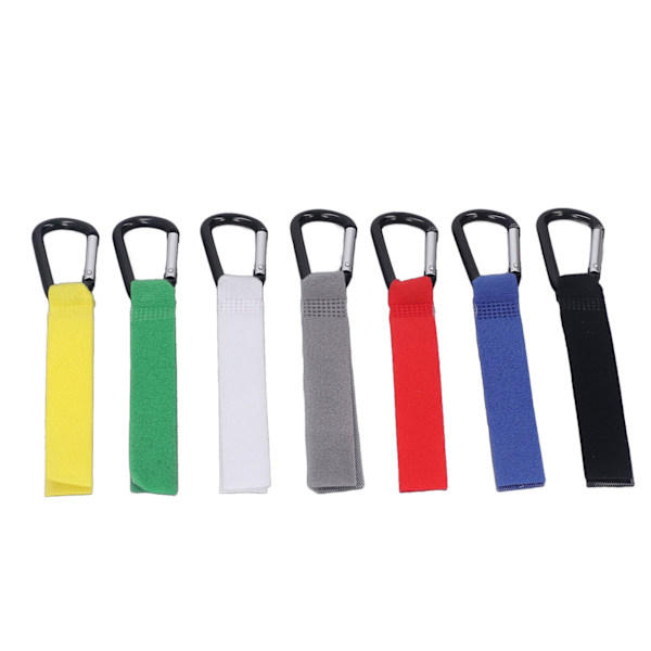 7pcs Stroller Hook Aluminum Alloy Hook and Loop Fastener Multipurpose Carabiner