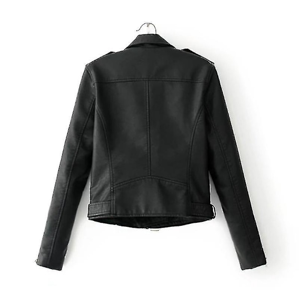 Musta XL Naisten Biker-takki