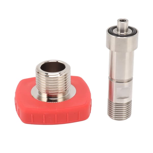 CO2-sylinderadapter G5/8 til M16x1,5 rustfritt stål kontaktkonverterer tilbehør