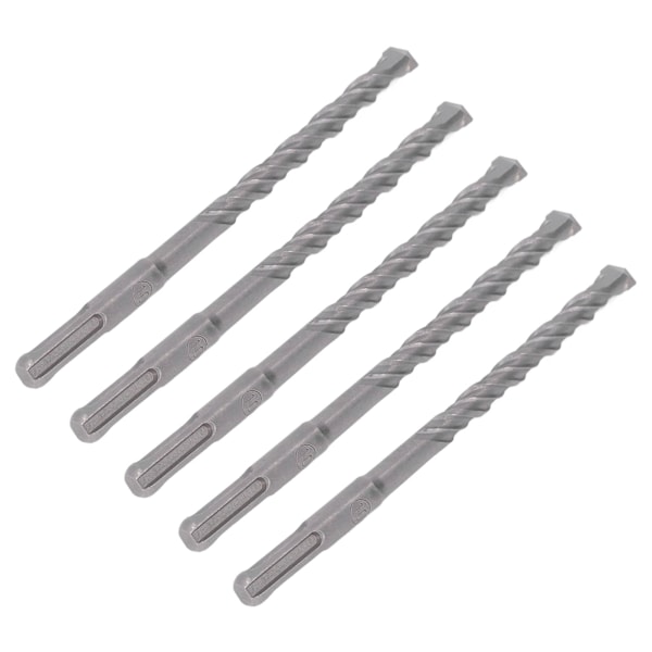 5 st Hammarborrkrona 160 mm Längd 2 räfflor Självcentrerande hårdmetallspets slagborr för tegelsten Betong 10 mm/0,39 tum