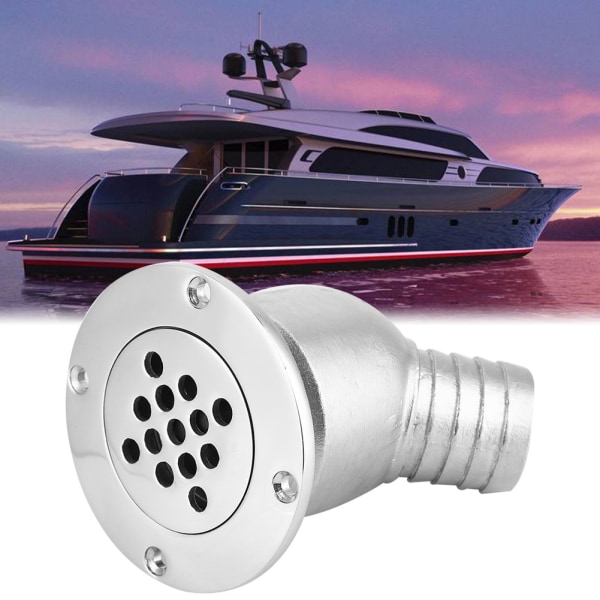 Rustfritt stål båtdekk avløpsslange 45 grader for yacht Båtutstyr