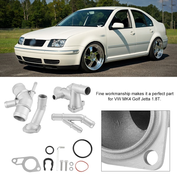 Gjutet aluminium termostathus Vattenrör CNC för MK4 1.8T