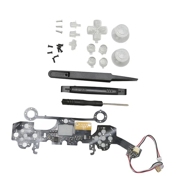 D Pad Lysende Knapper Kit DIY Flere Farger Lysende Hjemme Face Knapper for PS5 Kontroller