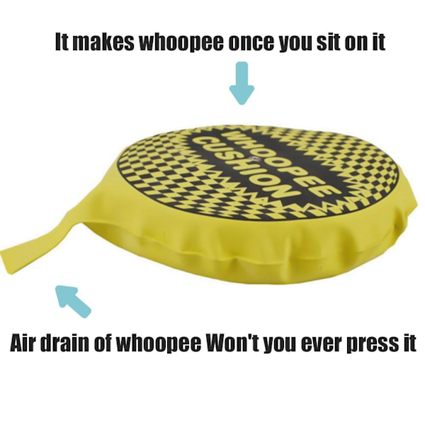 4 st självuppblåsande knepig kudde Joke Ragging Toy Fart Pad Svampkudde för festtricks