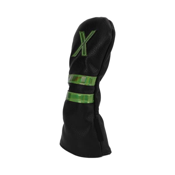 PU Waterproof Golf Head Covers Inner Thickened Plush Durable Golf Wood Head Covers Black