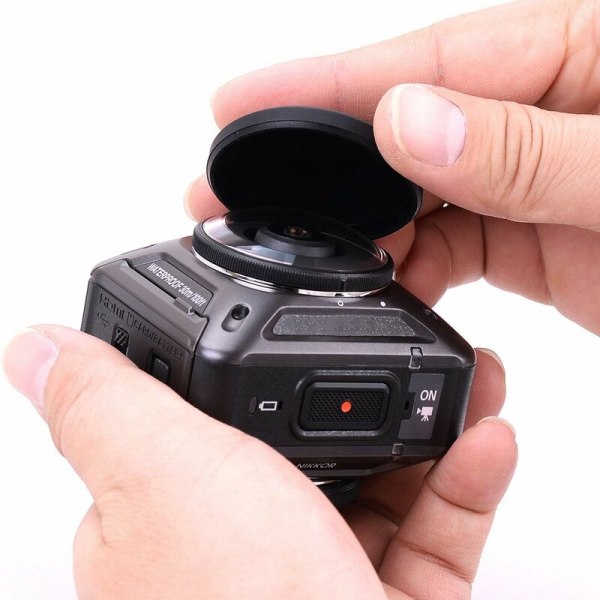 Beskyttende silikonlinsehette og undervannsdykkerlinsehette for Nikon KeyMission 360-kamera