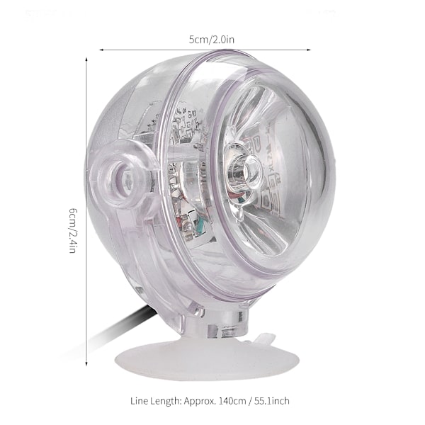 EU-stik AC110-240V LED Under Vandlys Multifarvet Vandafvisende Spotlight Lampe Multifarvet