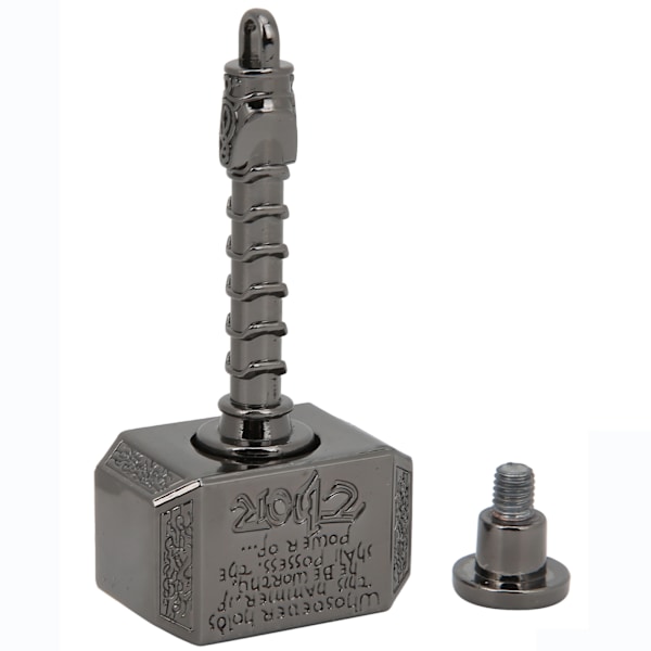 Alloy Hammer Shape Stress Relief Fingertop Toy Dekompressionsleksak för vuxna barn Svart