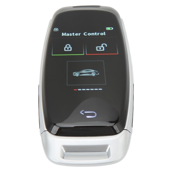 Bilsmart LCD-nyckel Pekskärm Bluetooth 5.0-anslutning Keyless Entry Smooth Touch for One Button Start Modeller Silver