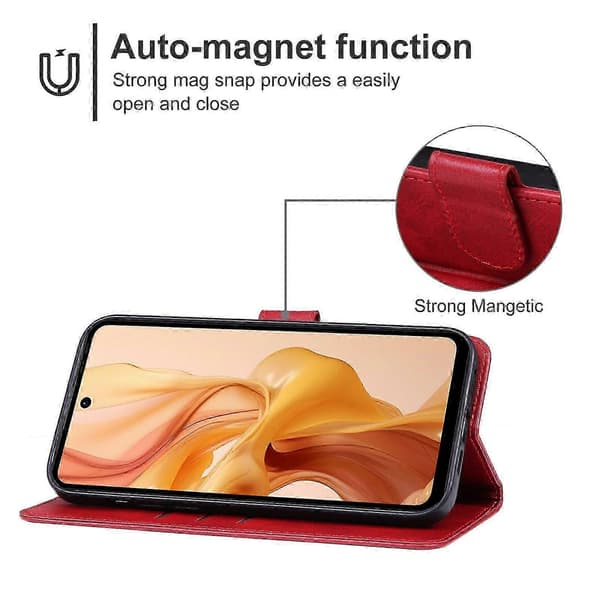 Skinnveske kompatibel med Ulefone Note 18 Ultra 5G[LD] Red