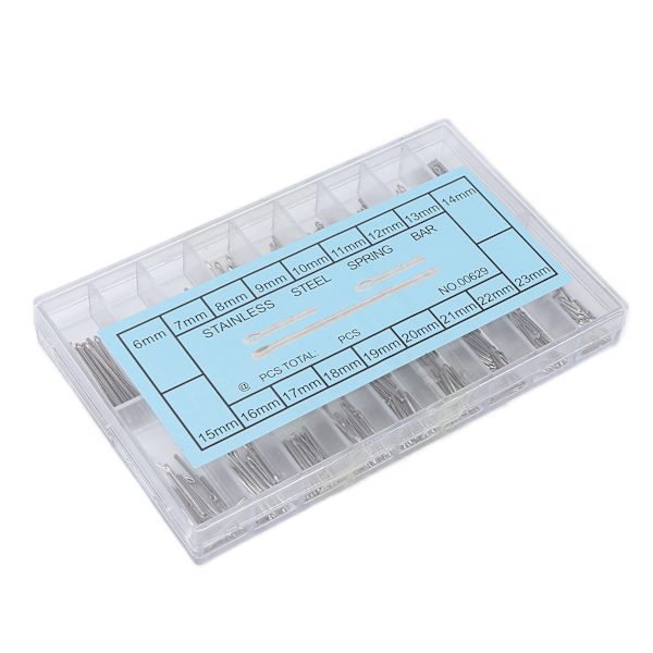 Klocka Split Pins Alloy Watch Band Link Cotter Pins Spring Bars Verktyg i 18 olika storlekar