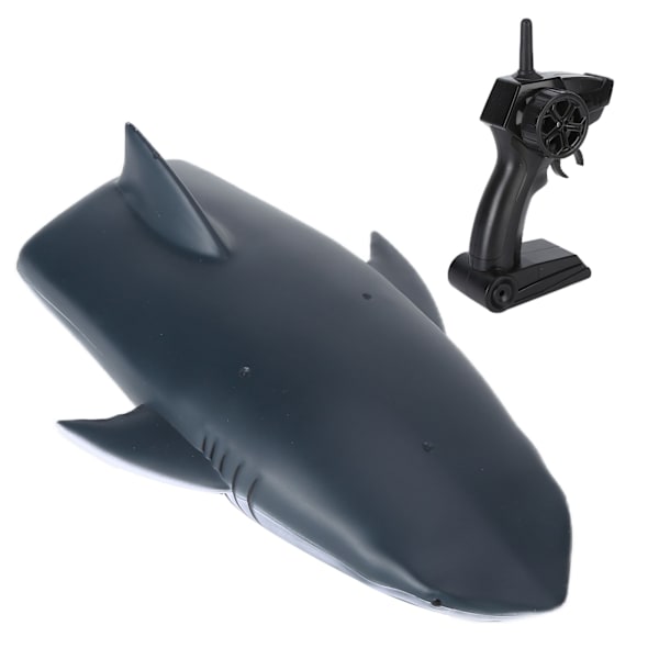 Fjärrkontroll Simulering Shark Boat Elektrisk vattenskoter Utomhuspool Leksak Racing Båtskepp