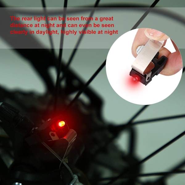 3 stk Mini Cykel Bremshale Advarselssikkerhedslygter Cykeltilbehør