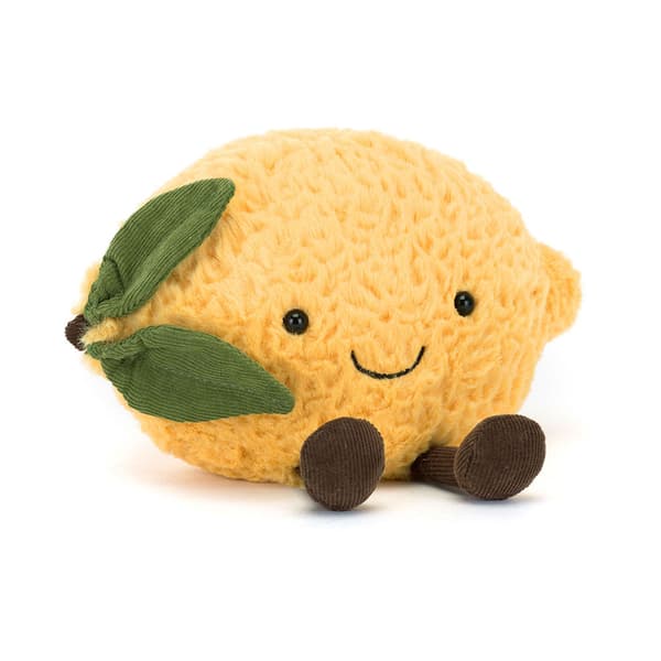 Jellycat 17 cm Amuseables Lemon mjuk leksak[LD]