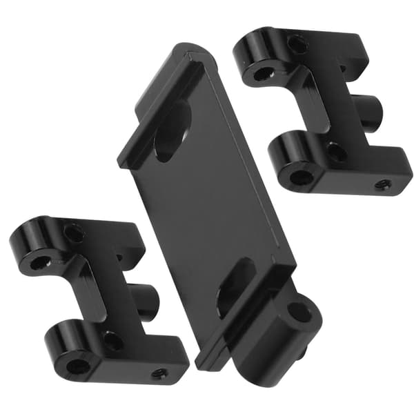 RC Forreste Arm i Aluminium Legering til WPL D12 Fjernstyret Bilmodel Sort