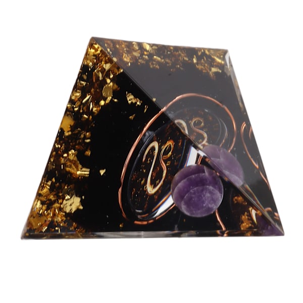 5 cm orgonitpyramid för positiv energiläkning Kristallpyramidmeditation Orgonitpyramider Chakra Zodiac Energy Generator Leo