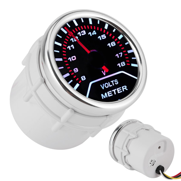 Universal Volt Meter Pointer Voltmeter Spänningsmätare 52mm Bilinstrument
