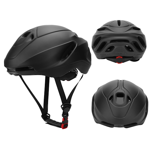 GUB ELITE Pneumatisk Hjelm Ultralet Mand Integreret Formet til Cykling Landevejscykel Sportsbeklædning (Mat Sort M til 54-58 cm Hovedomkreds)
