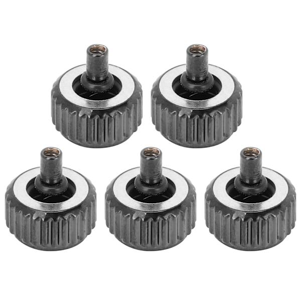 5 st Watch Crown Kit Långt rör Stort hål Slitstark Watch Crown reservdelar för professionell reparatör 5,5 mm