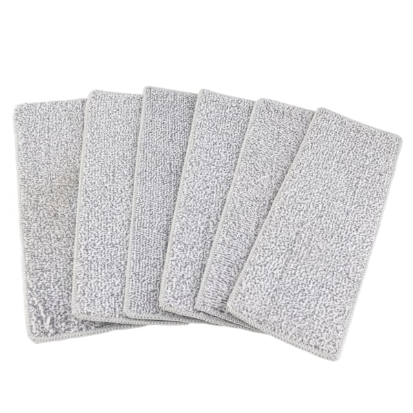 Gulvmopp Tørr Våt Dobbel Bruk Mikrofiber Håndfri Vask Fliser Rengjøring Flis Mopp for Hjemmet Blå 6 Putene
