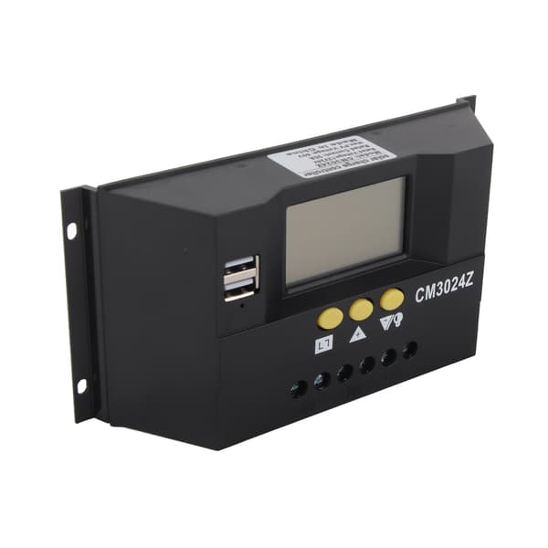 Solar Controller 12V 24V 30A PWM Automatic Photovoltaic Charge Controller for Home Office