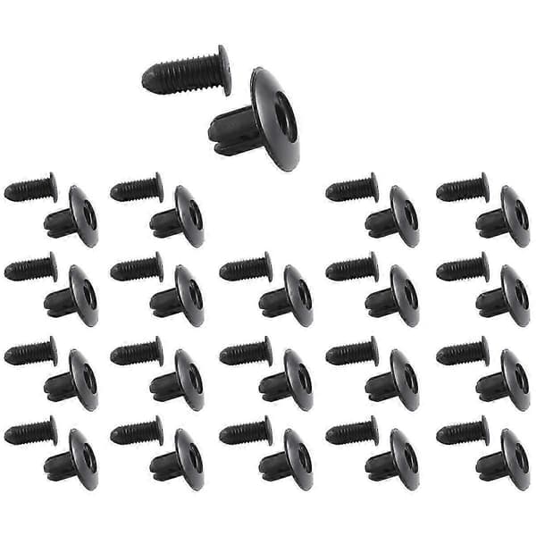 20 st. 8 mm hål, expanderande skruv, panelklämmor, plastnit 22 Plastic