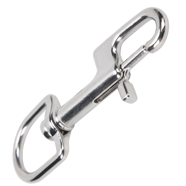 Dykk i rustfritt stål Enkelendede Snap Clips Single Eye Bolt Snap Hooks Spenne 100 mm/3,9 tommer