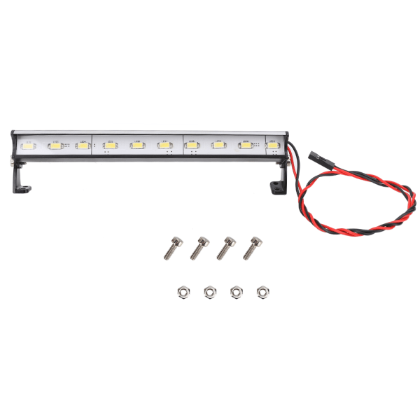 Kaukosäädettävä ajoneuvon lisävaruste 135 mm Universaali korkea kirkkaus 10 LED 1/10 mallin auton kattovalot