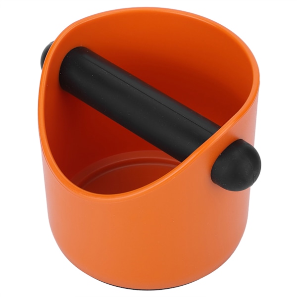 Mini kahvinpurubehälter liukumaton Suora portti Kotitalousmaalauksen ämpäri Knock Bin Box (oranssi)