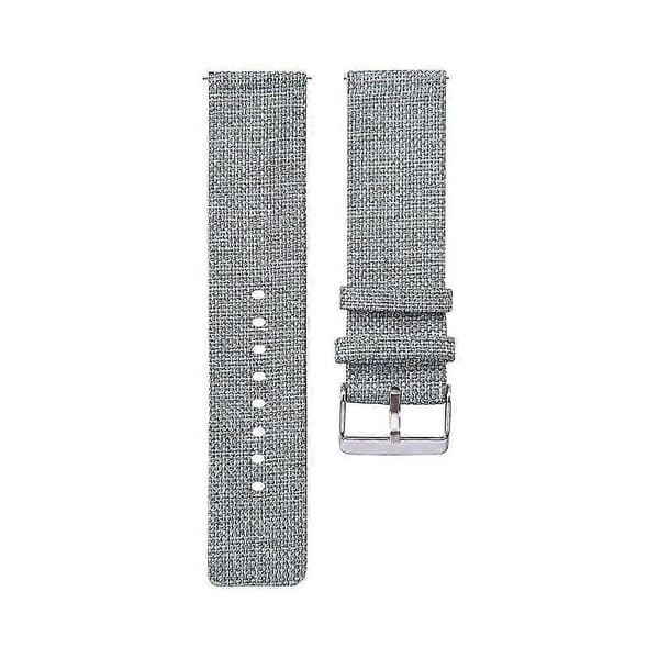 23 cm justerbar blød lærredsrem til smartur som erstatning for Fitbit Blaze Green