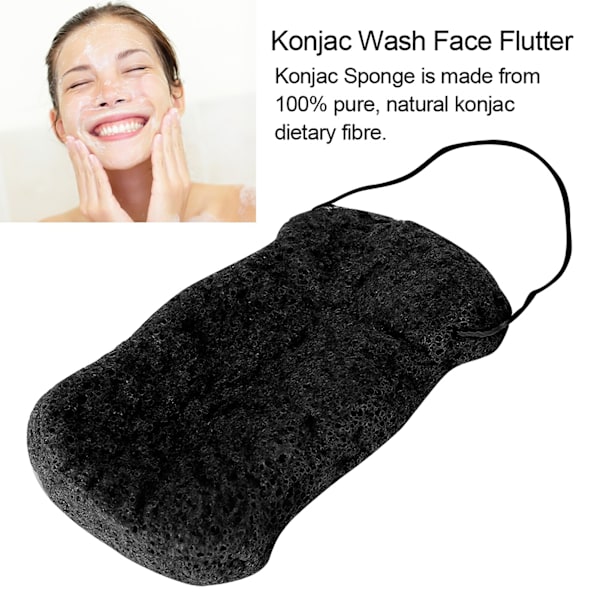 Långvågstyp Stor storlek Kroppskonjac Wash Face Fladder Natural Facial Kroppsvårdssvampar Torka 02#
