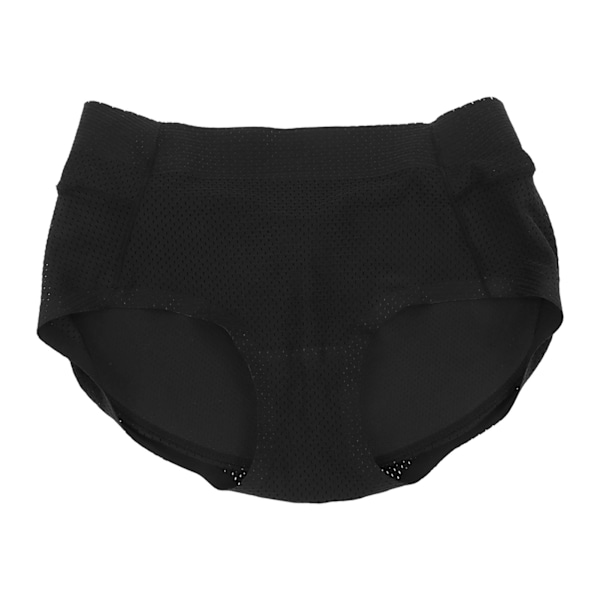 Butt Pads Enhancer Trosor Mellan midja Magkontroll Elastisk Mjuk Andas damunderkläder för bröllop Svart L 60-70 kg