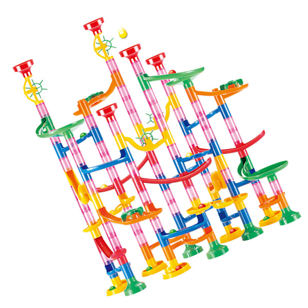 Marble Run byggklossar Tredimensionella DIY Race Track Marmor Leksak Byggklossar Leksaker