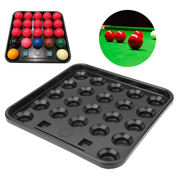 Holdere for snooker- og biljardkuler i slitesterk plast, 22 kuler