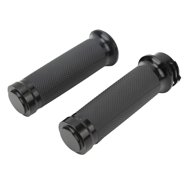 1 par 25 mm motorsykkelstyre svart Komfortabelt grep Anodisert universal rustfritt for motorsykkelsykler