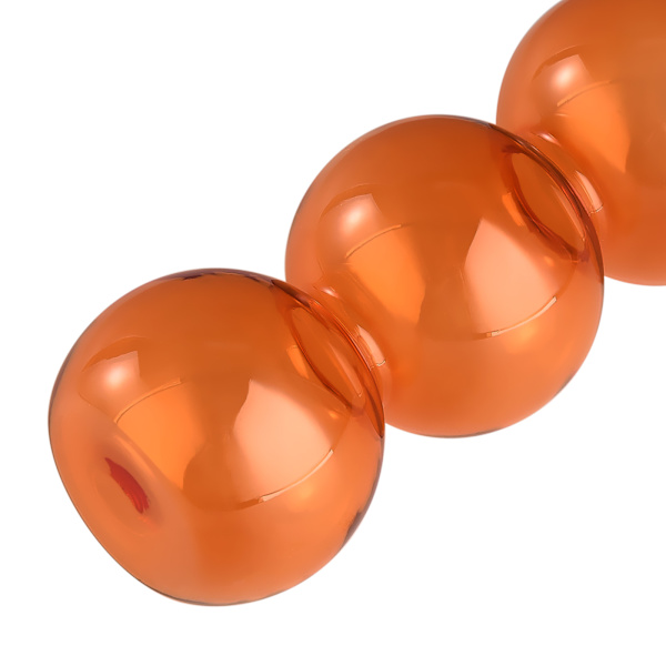Bubble Vas Glas Gul Söt 16,4×6cm 2,5cm Mun Bubble Tre Bollar Blomvas för Vardagsbord