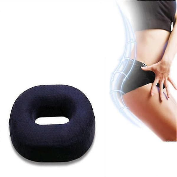 Smertelindring Memory Foam Ring Stol Sædehynde Pude Høj Kvalitet Dark Blue