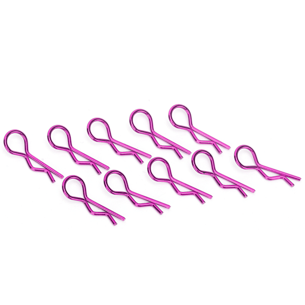 10st RC Car Shell Clip RShape metallkroppsklämmor Pins för 1/5 1/6 1/8 1/10 RC Car (Violet ) Violet