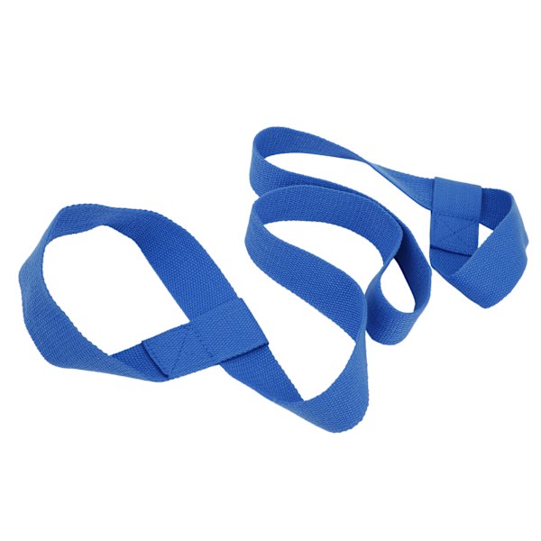 Yogarem Bärbar Justerbar Mjuk Lätt Enkelt Fixerad Multifunktionell Stretchbälte för Bärblå