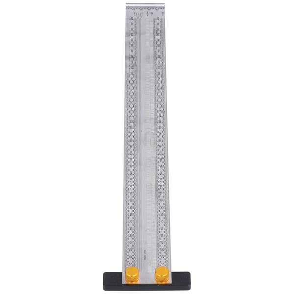 Marking Scale Exquisite Accurate Portable Convenient Robust Durable Multifunctional T-shaped Hole Ruler (400mm)