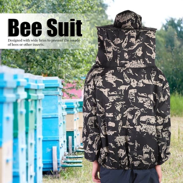 Beekeeping Supplies Beekeeping Protective Jacket Smock with Single Zipper Bee Suit Average Size